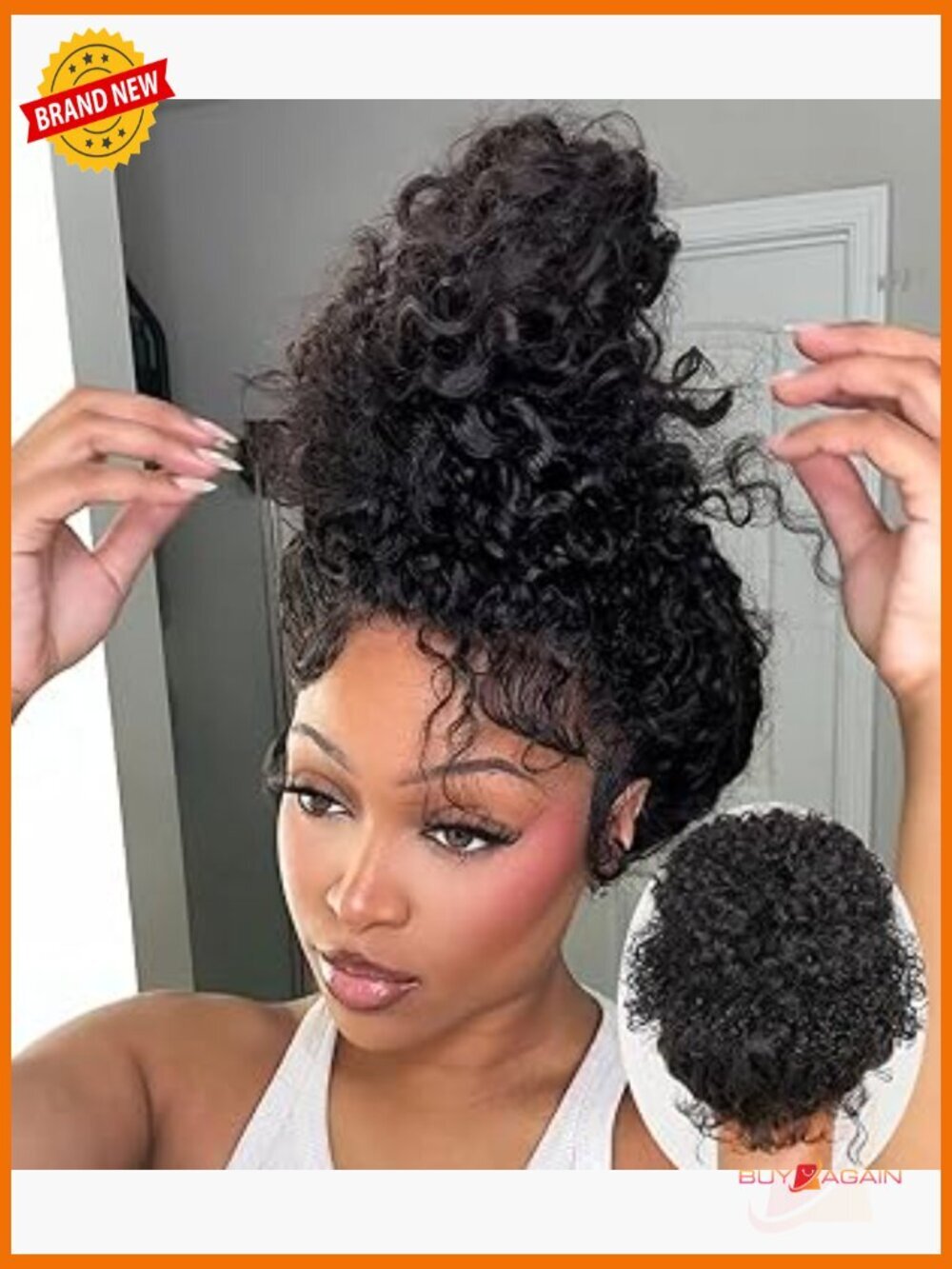 360 Lace Front Human Hair Wig with Drawstring Deep Wave Glueless Full Lace Wig